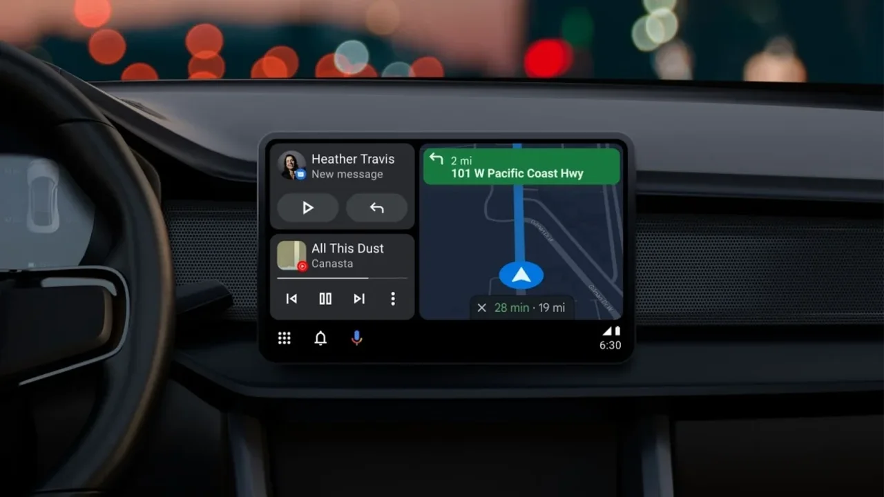 Google'dan Android Auto İçin Kapsamlı Arayüz Güncellemesi