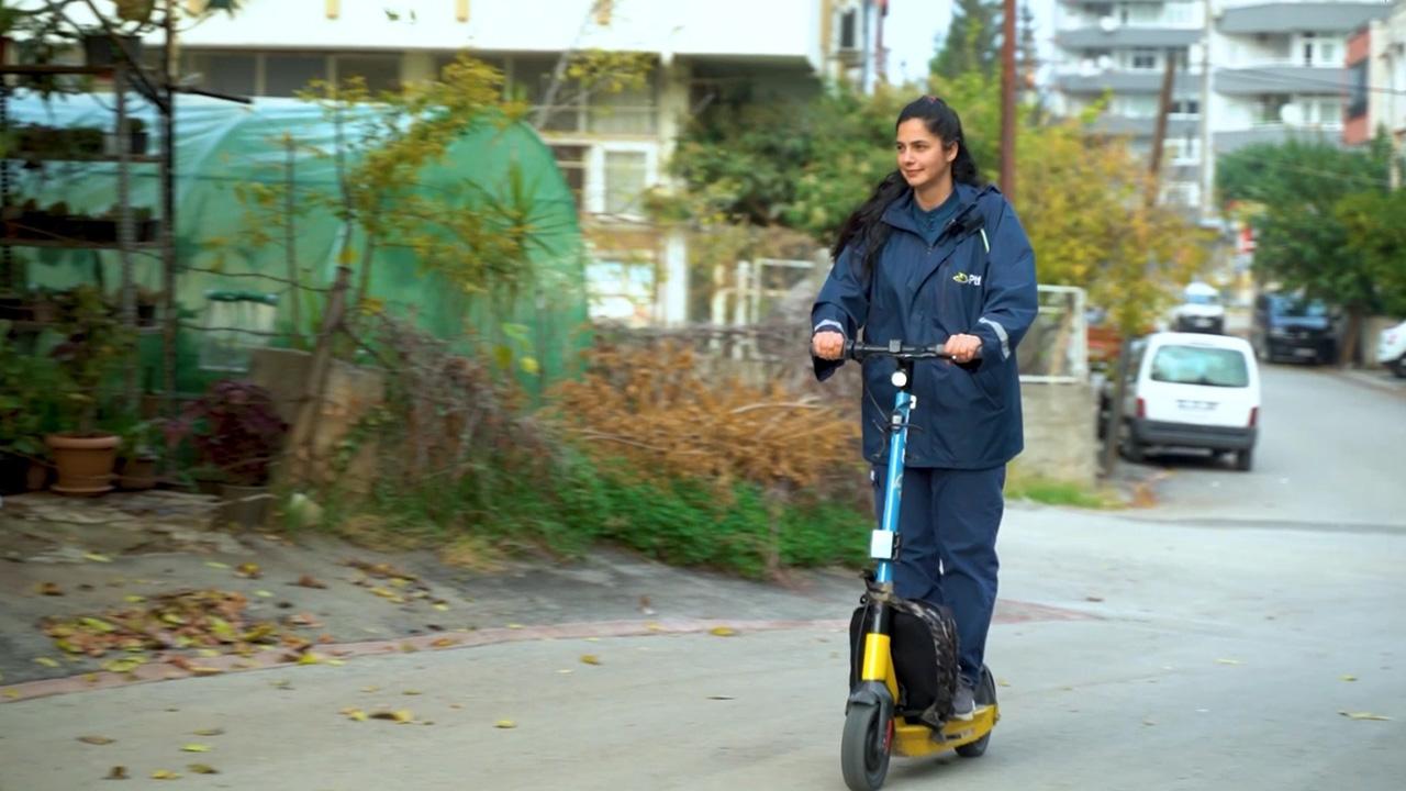 PTT'nin Elektrikli Skuterleri ile Büyük Yakıt Tasarrufu